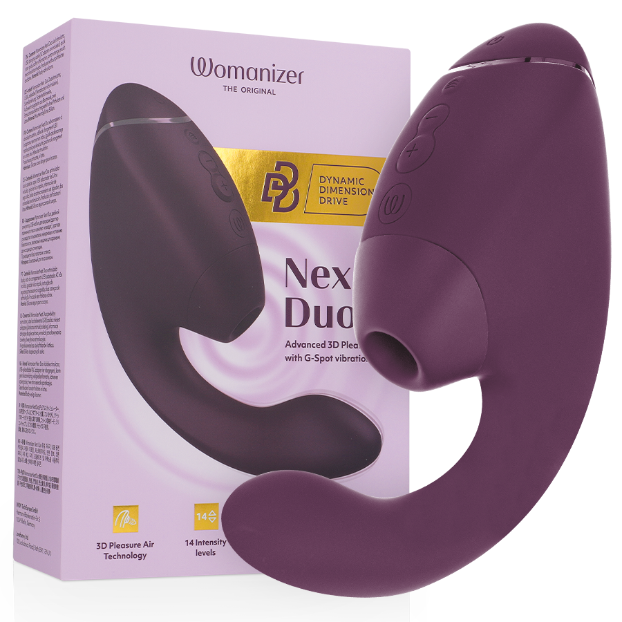 Womanizer Duo Next – Klitoris & G-Punkt Stimulator, Dunkelviolett