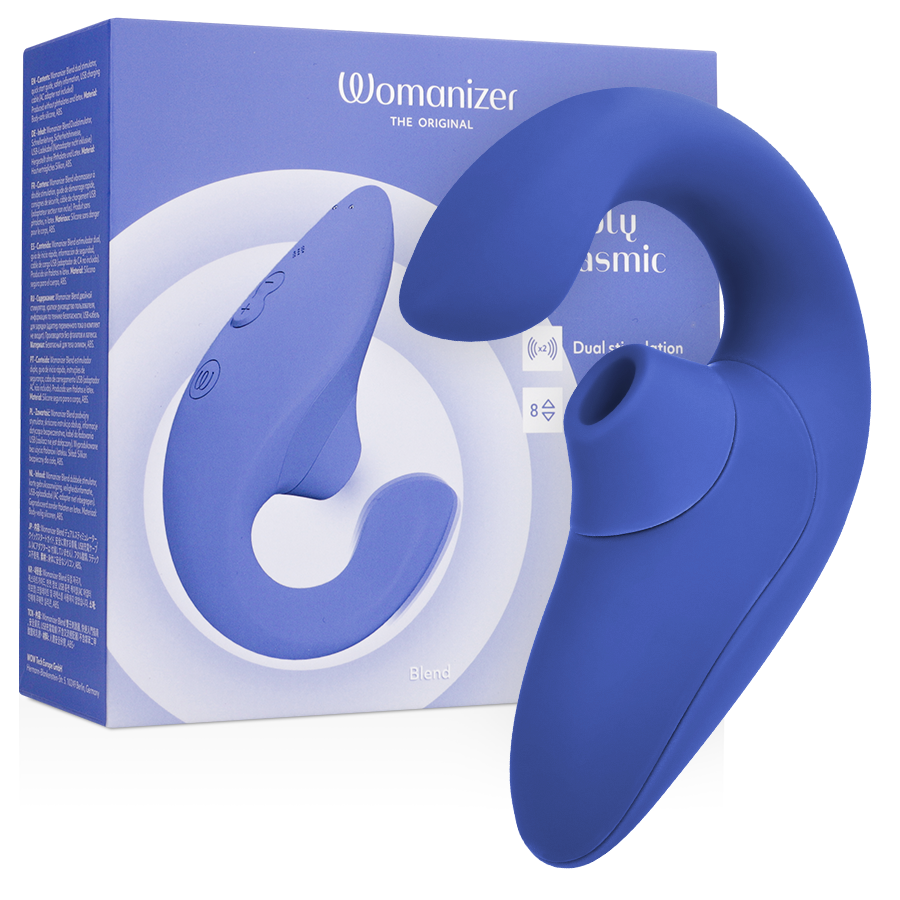 Womanizer Blend Rabbit-Vibrator – Vibrant Blue