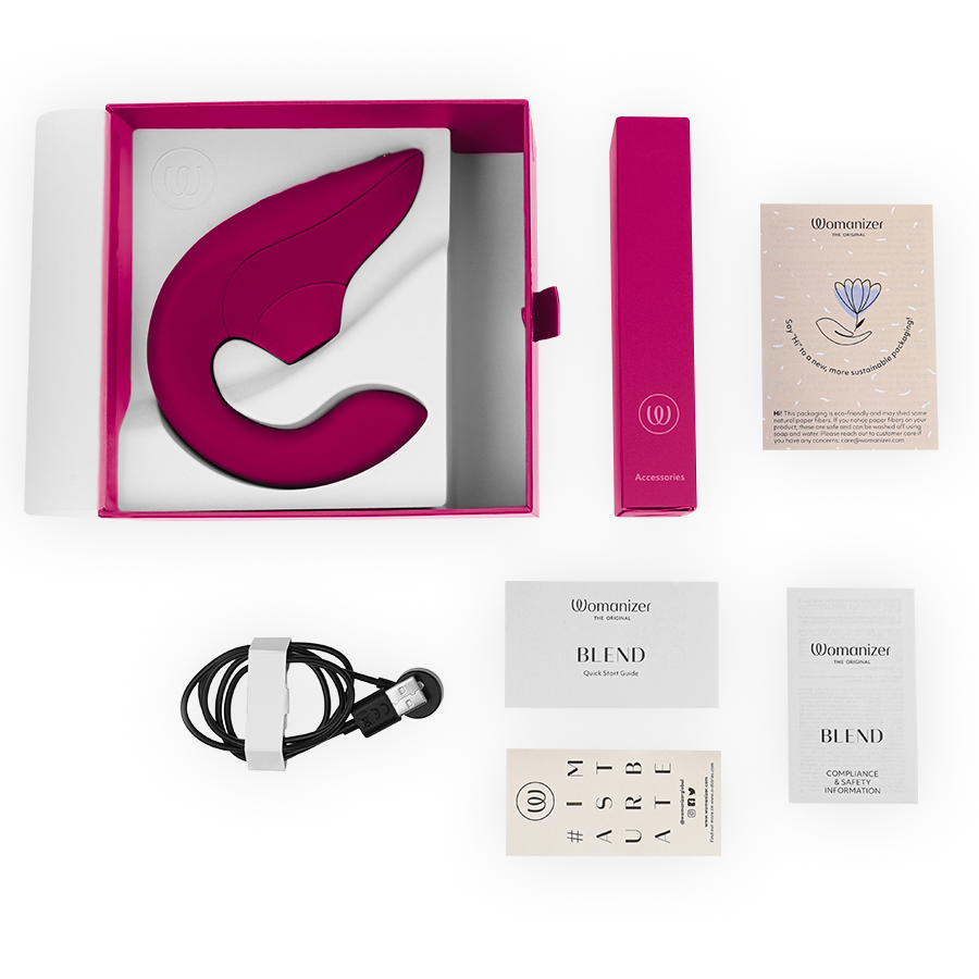 Womanizer Blend Rabbit-Vibrator – Vibrant Pink