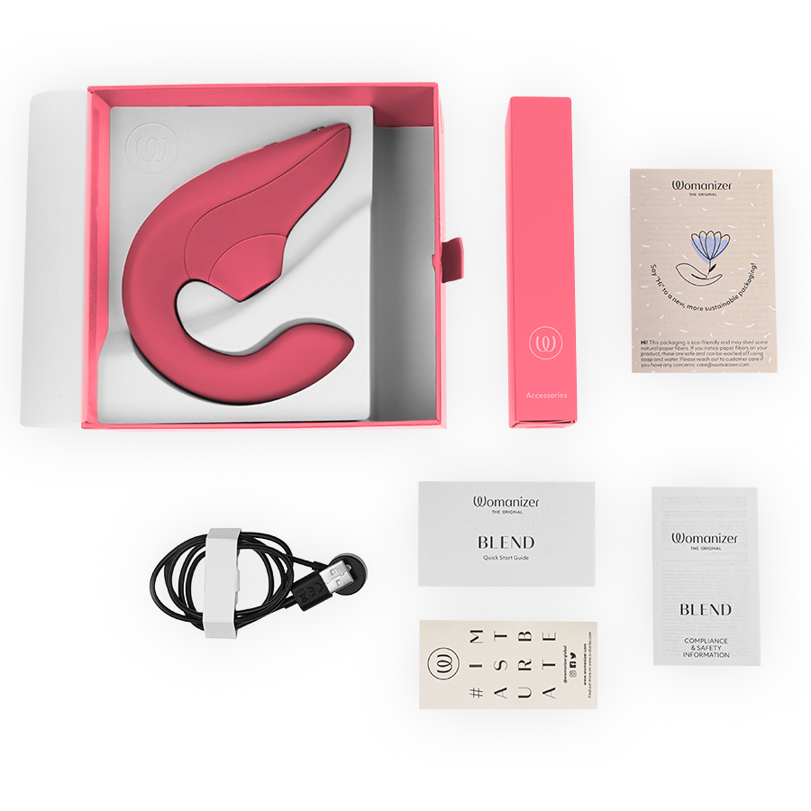 Womanizer Blend Rabbit-Vibrator – Vibrant Rose