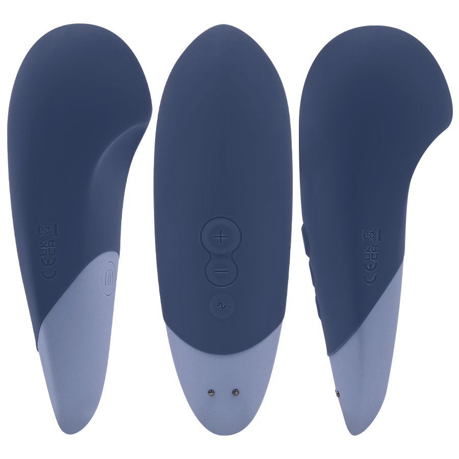 Womanizer Vibe Lay-On Vibrator – Dunkelblau, leise