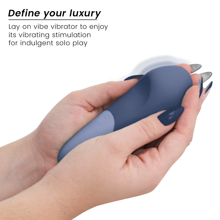 Womanizer Vibe Lay-On Vibrator – Dunkelblau, leise