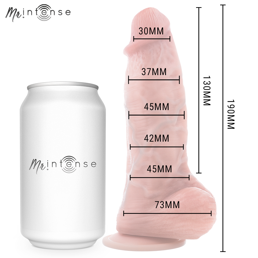 Mr. Intense Spencer Silikon-Dildo – Klein, 19 cm, Ø 4,5 cm