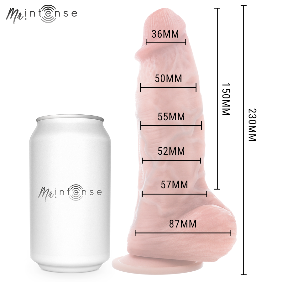 Mr. Intense Spencer Silikon-Dildo – Mittel, 23 cm, Ø 5,7 cm
