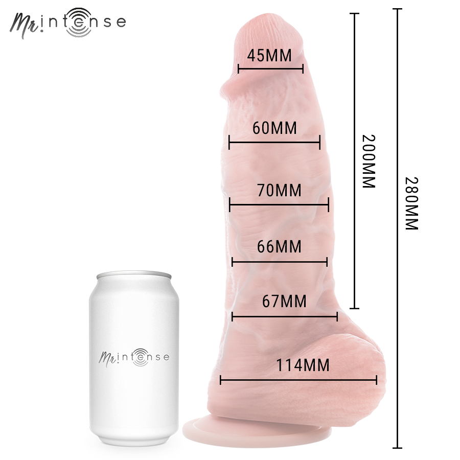 Mr. Intense Spencer Silikon-Dildo – Extra Gross, 28 cm, Ø 7,3 cm