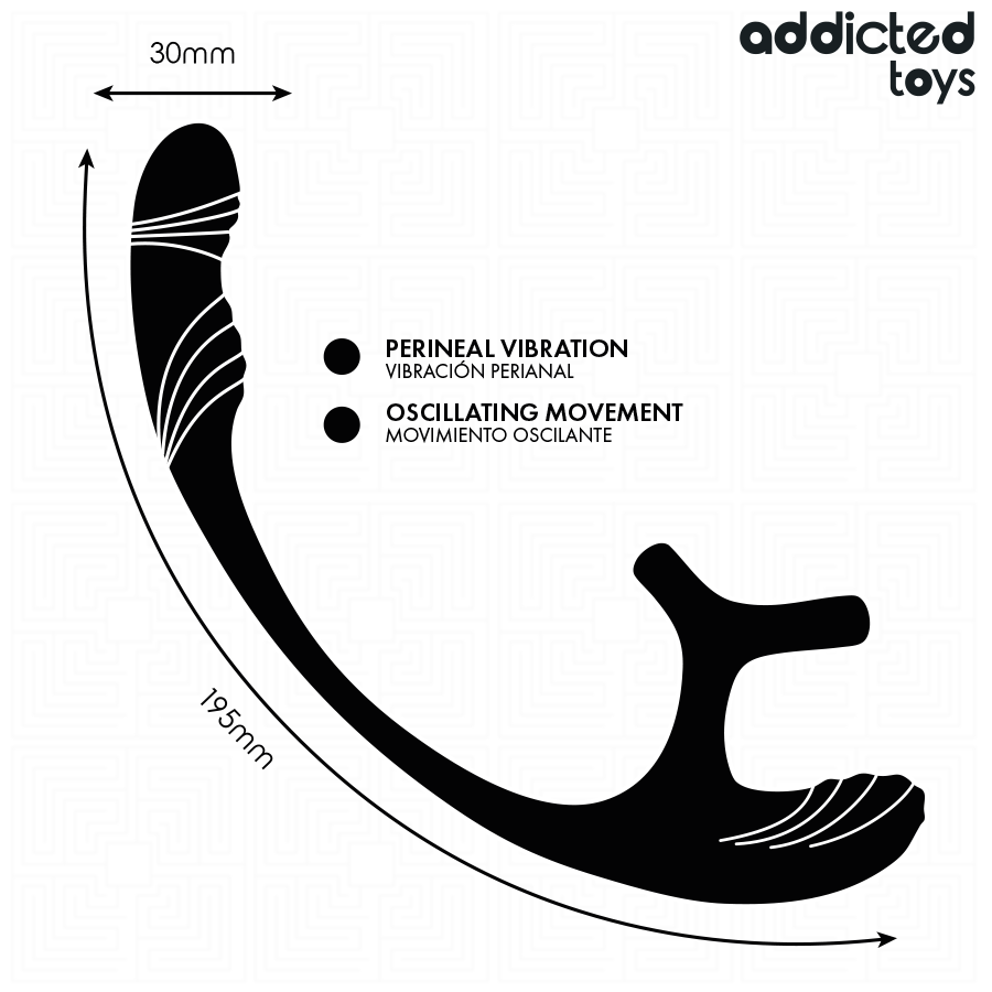 Addicted Toys Analplug – Vibration, 360 Wellung & Hodenstimulation