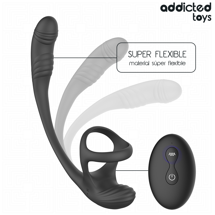 Addicted Toys Analplug – Vibration, 360 Wellung & Hodenstimulation