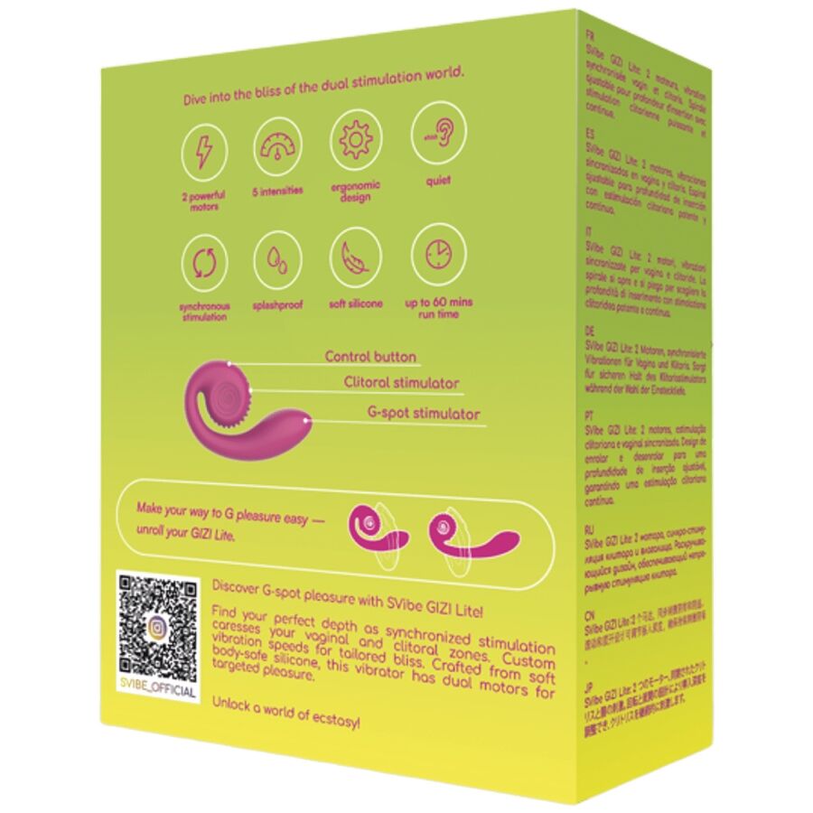 Snail Vibe Gizi Lite Dual G-Punkt & Klitoris-Vibrator – Rosa