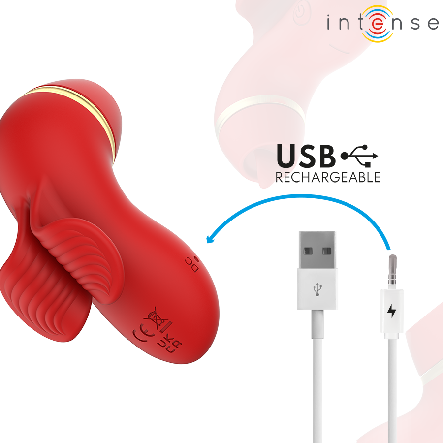 Intense Patty Stimulator – 4 Aufsaetze, Saug & Kitzeln