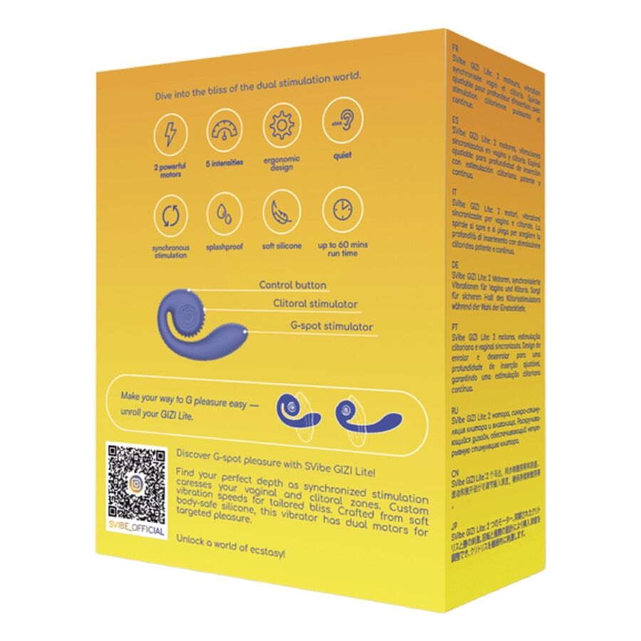 Snail Vibe Gizi Lite Dual G-Punkt & Klitoris-Vibrator – Lila