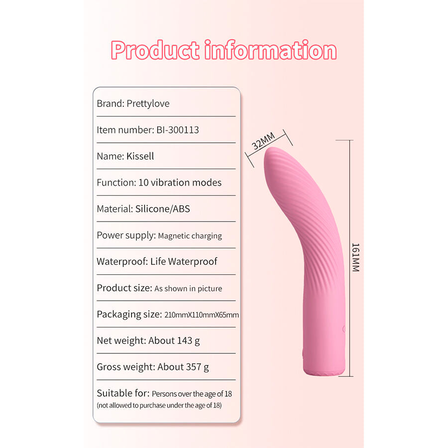 Pretty Love Kisell G-Punkt-Vibrator – Rosa