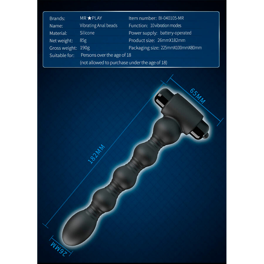 Mr. Play Vibrierender Analplug-Massager