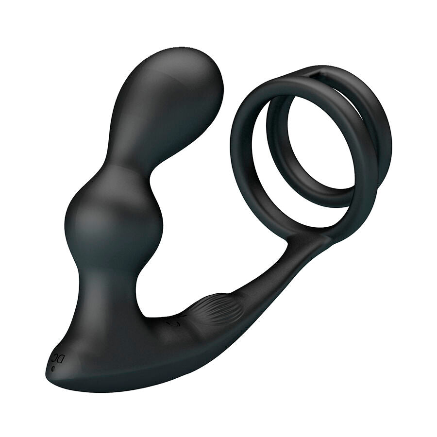 Mr. Play Analplug mit Penisring & Fernbedienung, Vibrierend