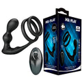 Mr. Play Analplug mit Penisring & Fernbedienung, Vibrierend