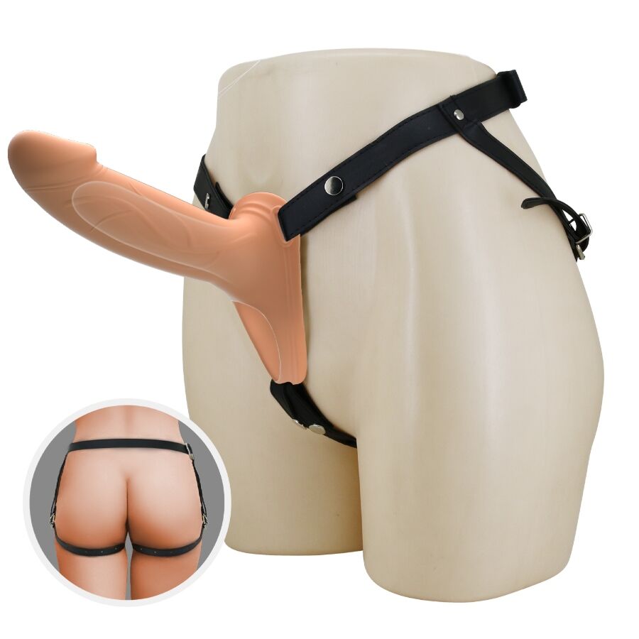 Pretty Love Landon – Vibrierendes Strap-On, Hellhaut