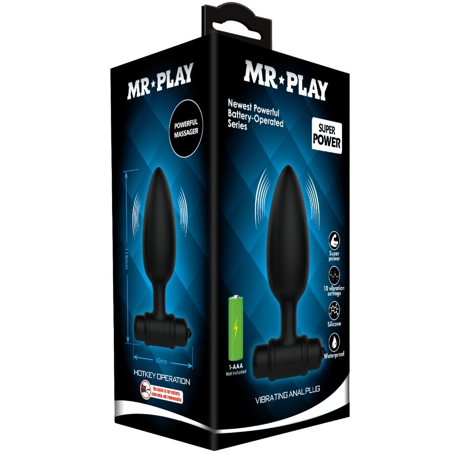 Mr. Play Super Power Analplug mit Vibration