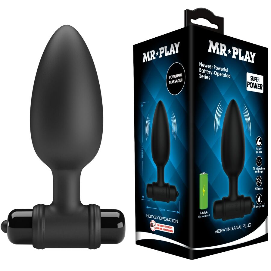 Mr. Play Super Power Analplug mit Vibration