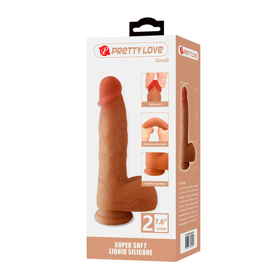 Pretty Love Duvall Realist. Dildo Saugnapf – 19,3 cm