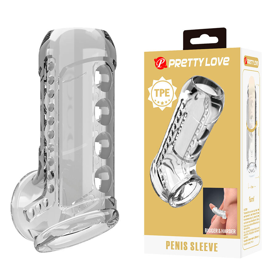 Pretty Love Transparente Strukturierte Penishuelse