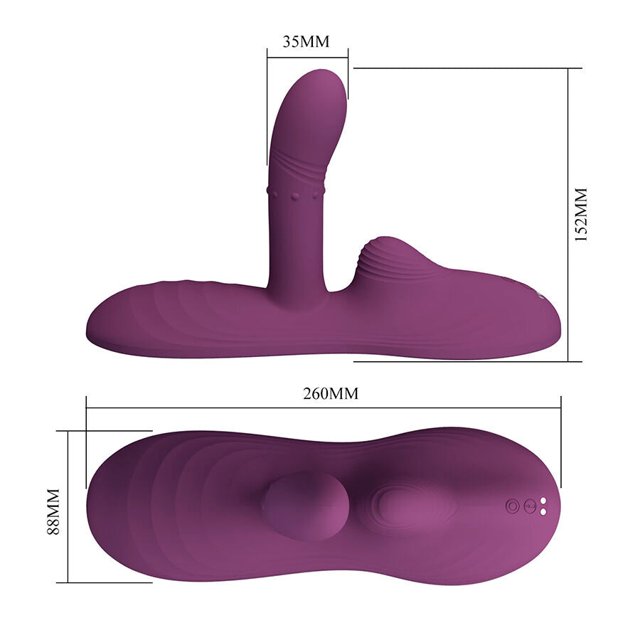 Pretty Love Luka Sitzvibrator – Waerme & Fernbedienung