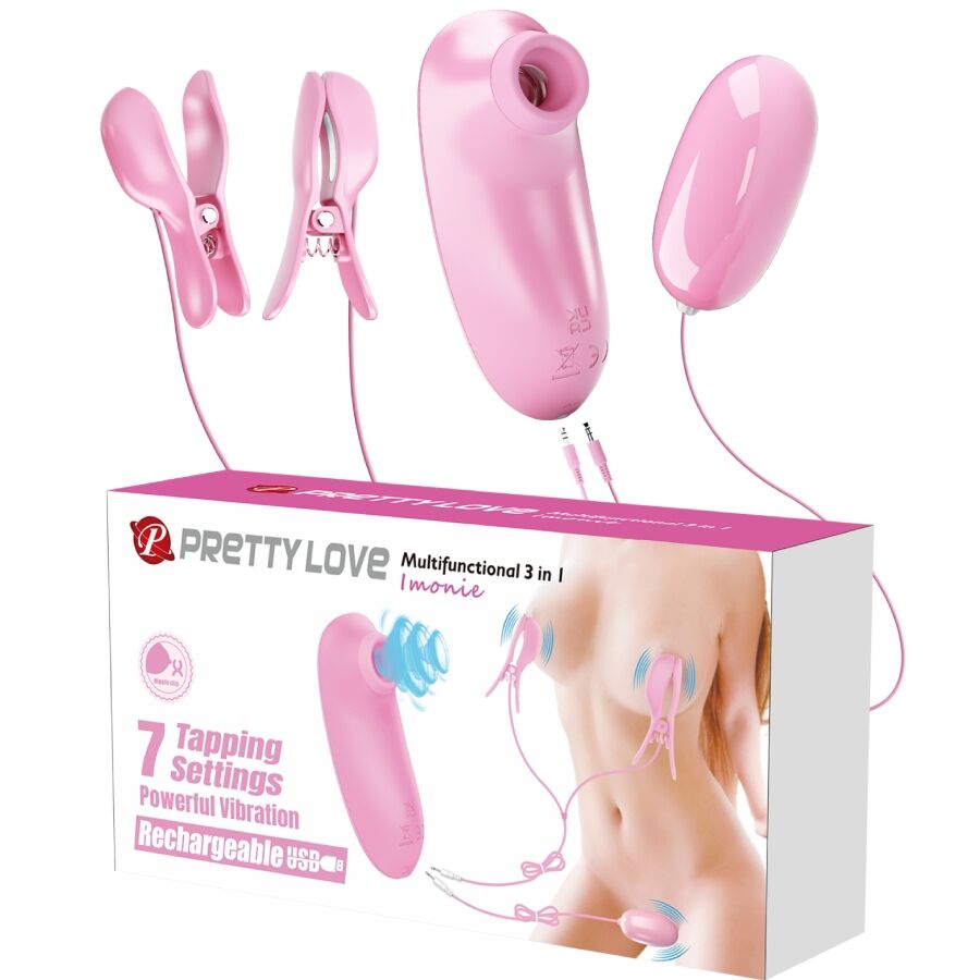 Pretty Love Imonie 3-in-1 Multifunktions-Set mit Saugnapf