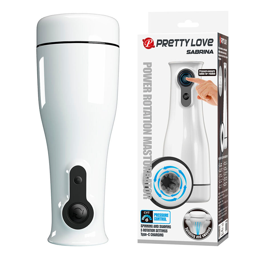 Pretty Love Sabrina – Rotierender Maennlicher Masturbator