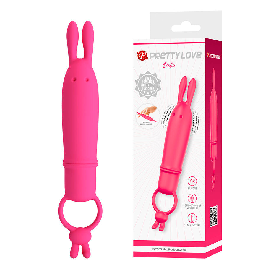 Pretty Love Delia Rabbit-Vibrator mit Widerstandsring