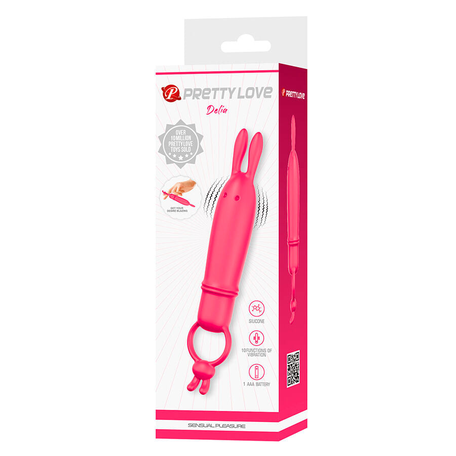 Pretty Love Delia Rabbit-Vibrator mit Widerstandsring