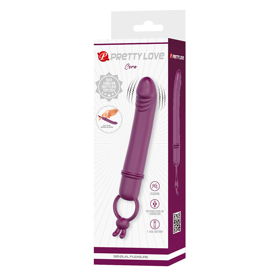 Pretty Love Cora Vibrator Penisform mit Widerstandsring
