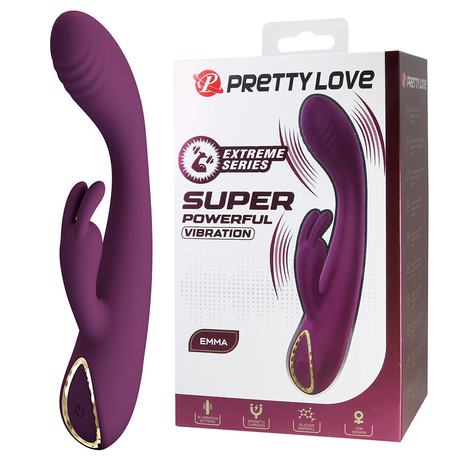 Pretty Love Emma Rabbit-Vibrator mit Stimulator – Lila