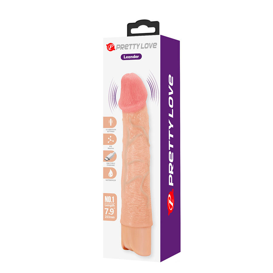 Pretty Love Leander Flexibler Realistischer Vibrator
