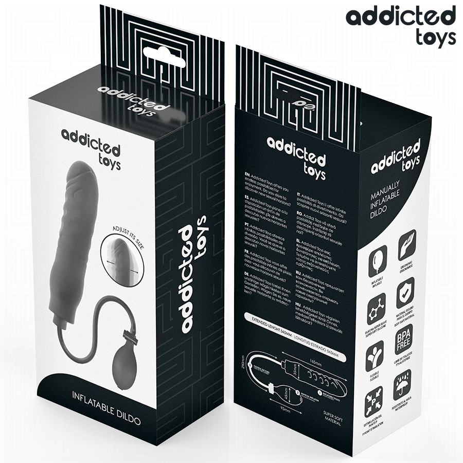 Addicted Toys Aufblasbarer Dildo Modell 3 – Silikon, anpassbar