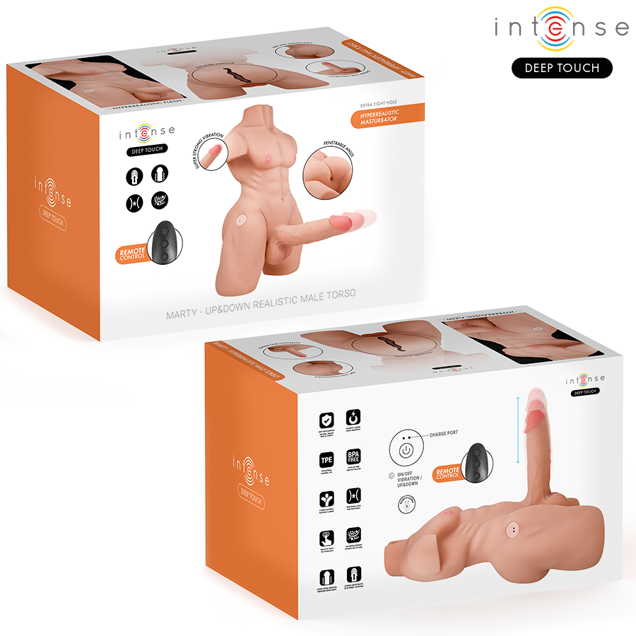 Intense Deep Touch Marty – Torso mit Anus & Dildo