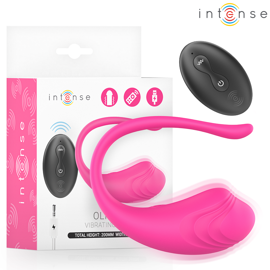 Intense Olivia Vibrations-Ei – Fernbedienung, Pink