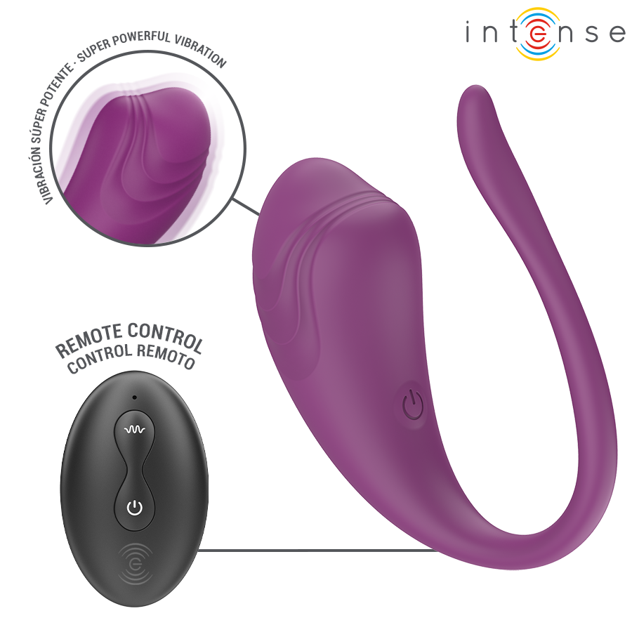 Intense Olivia Vibrations-Ei – Fernbedienung, Lila