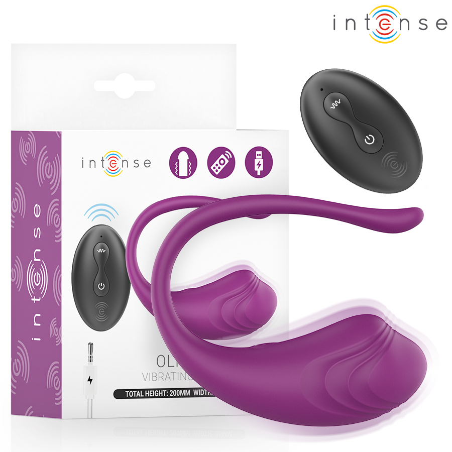 Intense Olivia Vibrations-Ei – Fernbedienung, Lila