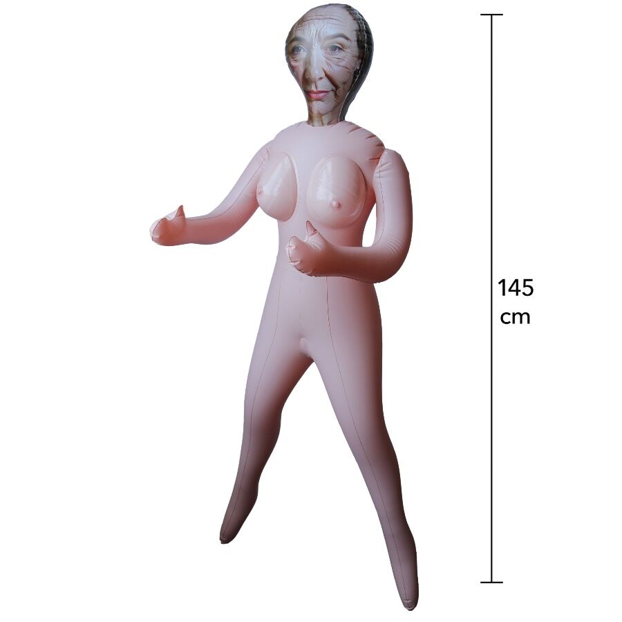 Hidden Desire Horny Granny – Aufblasbare Puppe, 145 cm