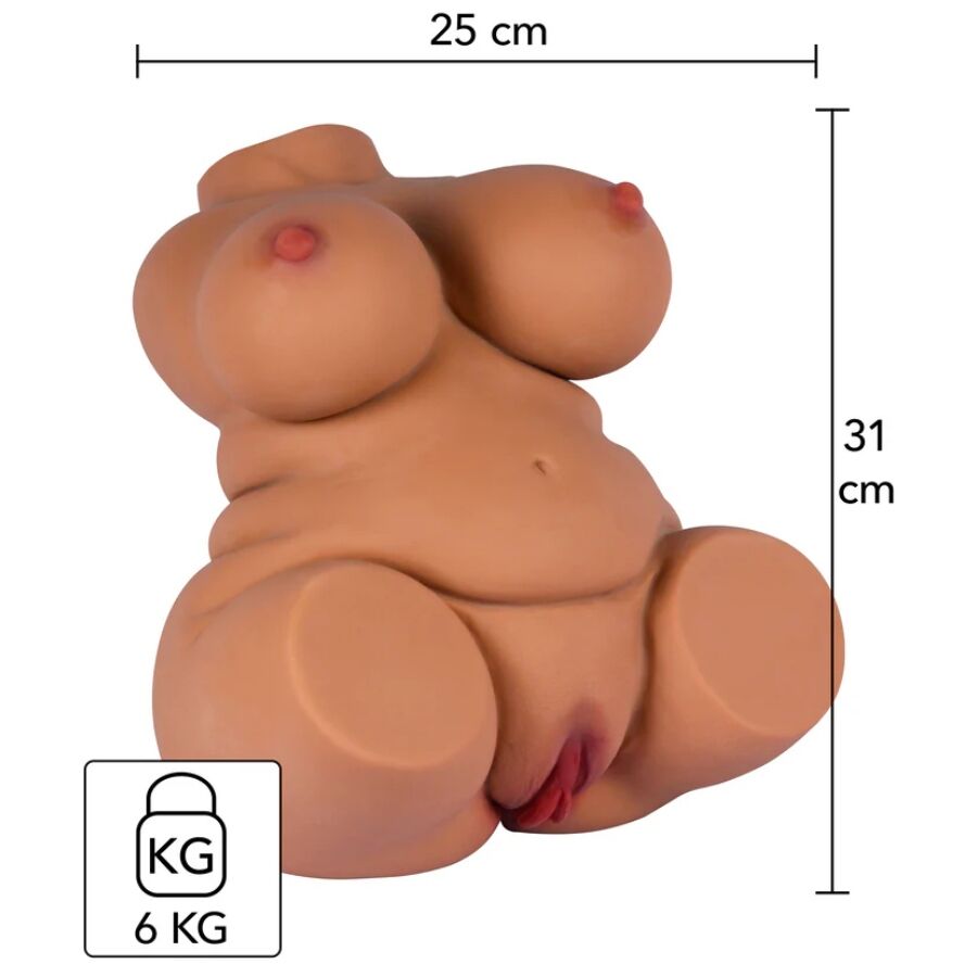 Hidden Desire Fat Fuck Queen Torso Masturbator – 6 kg, Weiblich