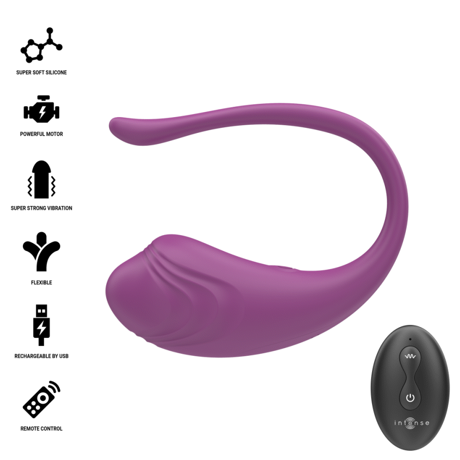 Intense Olivia Vibrations-Ei – Fernbedienung, Lila