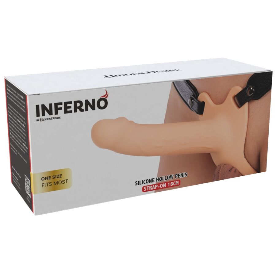 Hidden Desire Inferno Silikon-Strap-On-Penishuelle – 18 cm