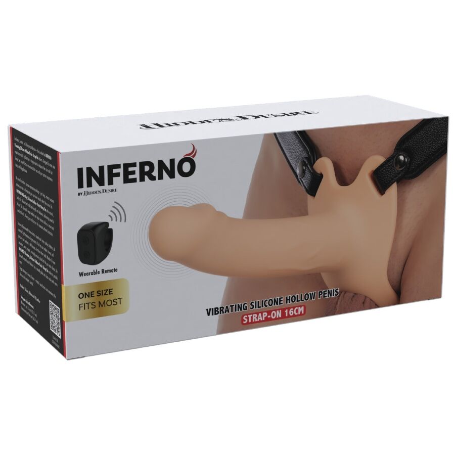 Hidden Desire Inferno Vibrierender Strap-On Penissleeve