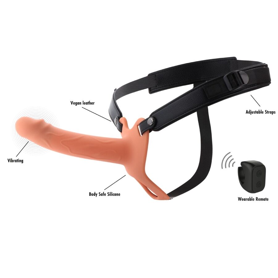 Hidden Desire Inferno Vibrierender Strap-On Penissleeve (2)