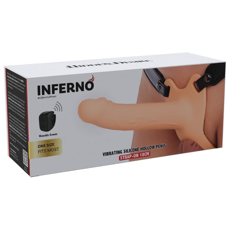 Hidden Desire Inferno Vibrierender Strap-On Penissleeve (2)