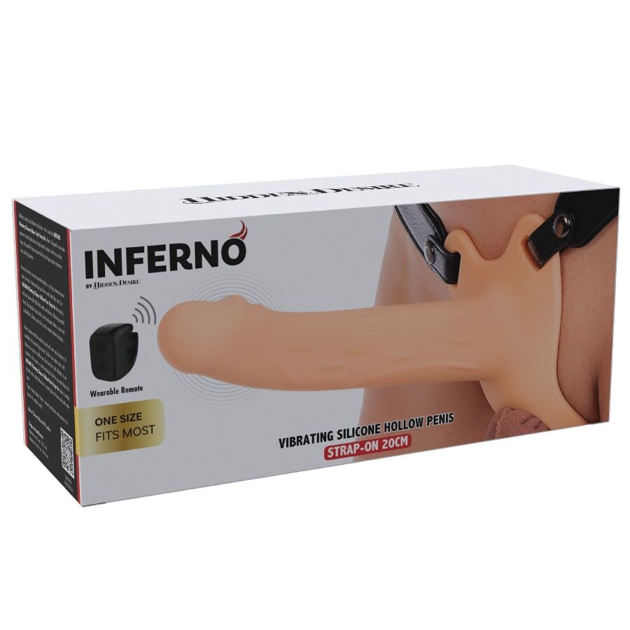 Hidden Desire Inferno Vibrierender Strap-On Penissleeve (3)