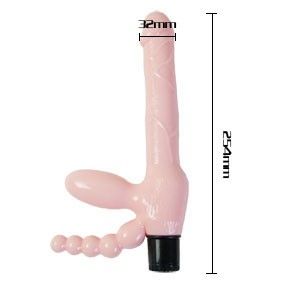 Baile Seilloser Tpr-Gurt mit Vibration und Analstimulation 25.4 cm