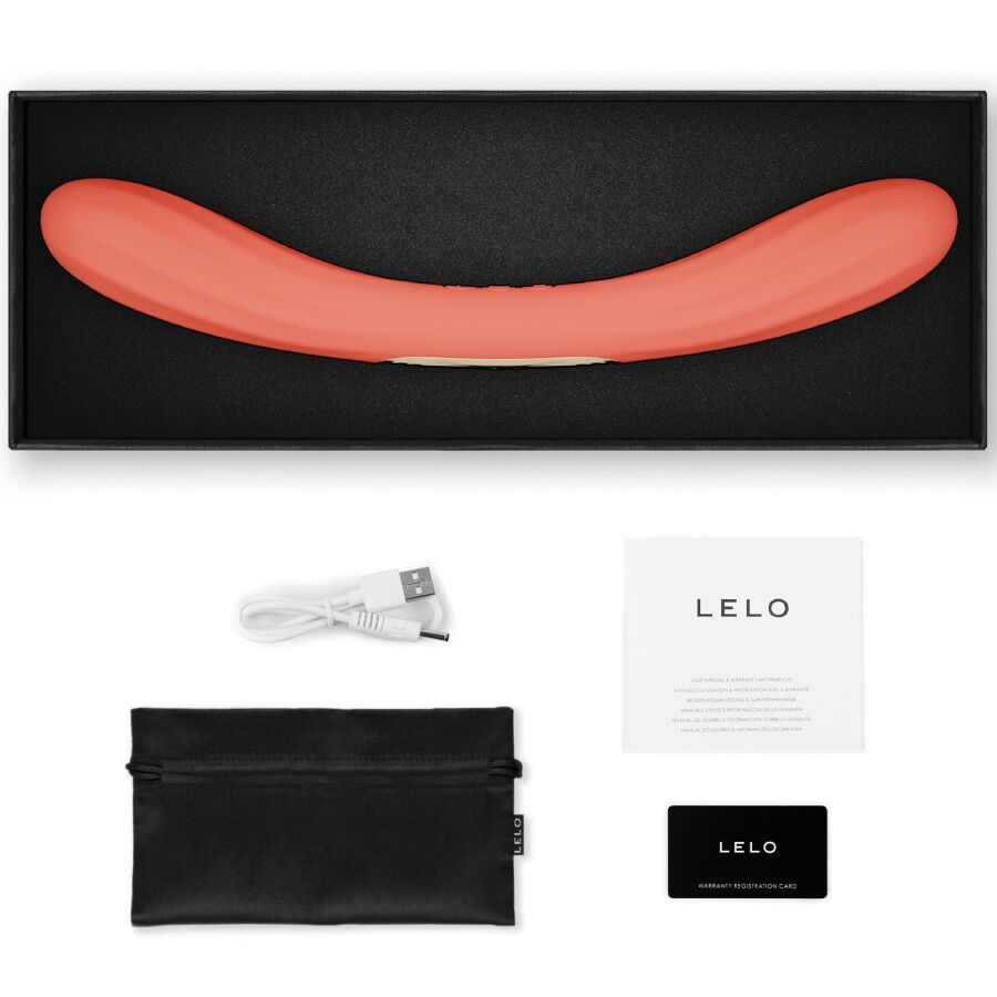 LELO Boomerang Doppelender-Vibrator Korallenrot