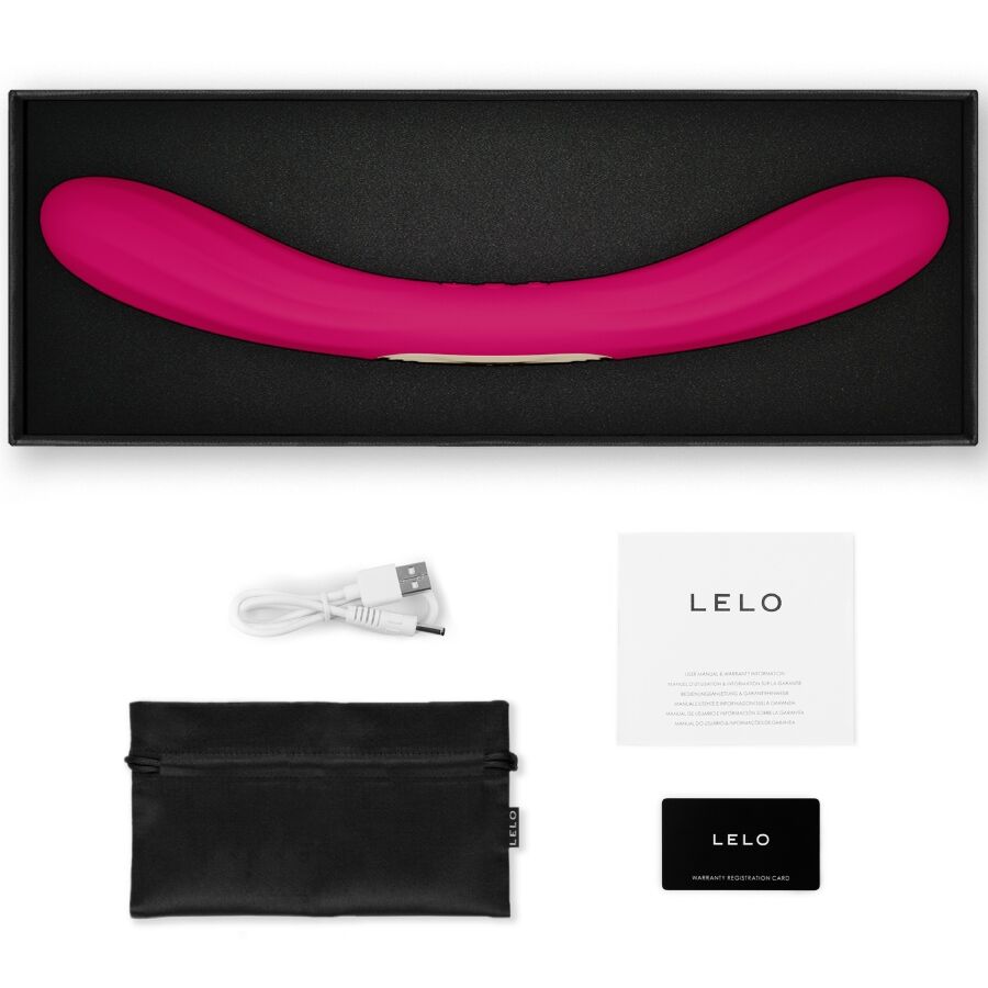 LELO Boomerang Doppelender-Vibrator Kirsch