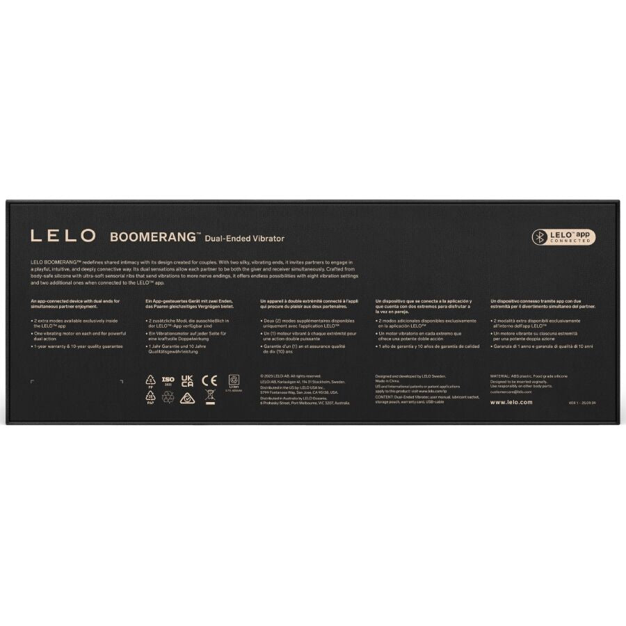 LELO Boomerang Doppelender-Vibrator Lila