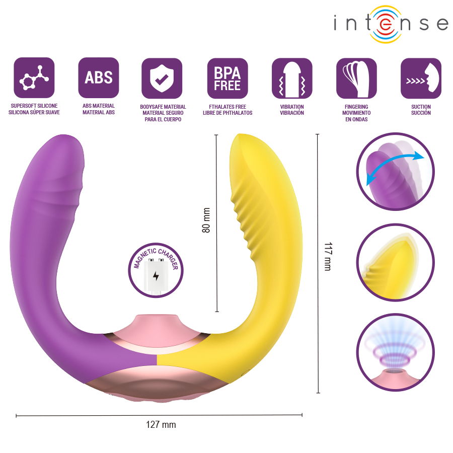 Intense Willow 3-in-1 Saug- und Vibrationsstimulator