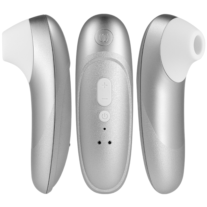 Womanizer Pro Vibrant Klitoralstimulator Silbergrau